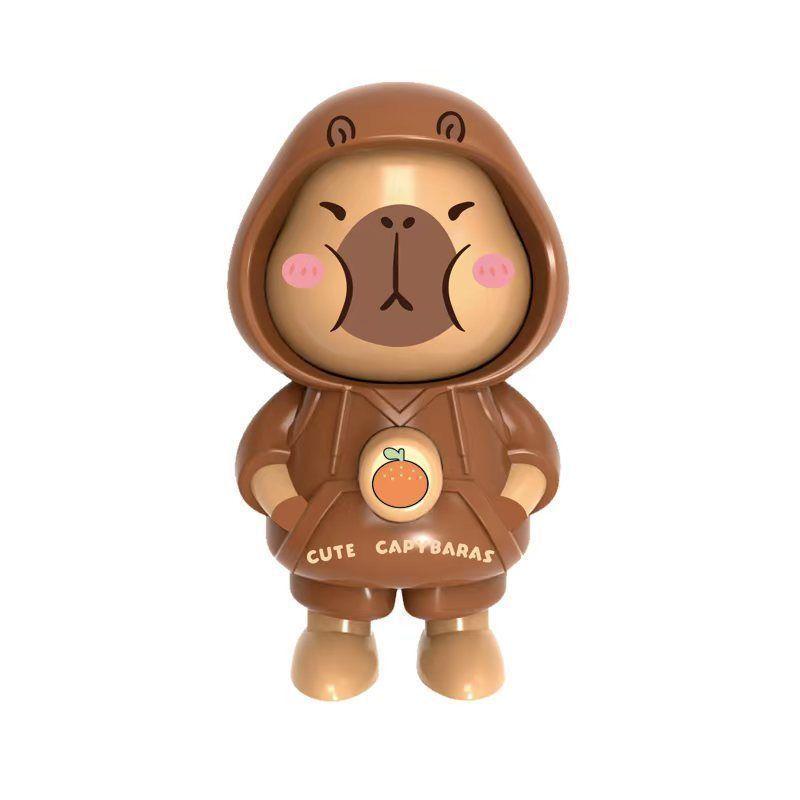 Capybara Face-Changing Keychain Toy - Cartoon Charm & Ornament Gift