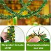 4Pcs Metallic Tinsel Twist Ornament 6.5ft Each Green Gold Fringes Artifical Vine for Irish Festival Holiday Decoration