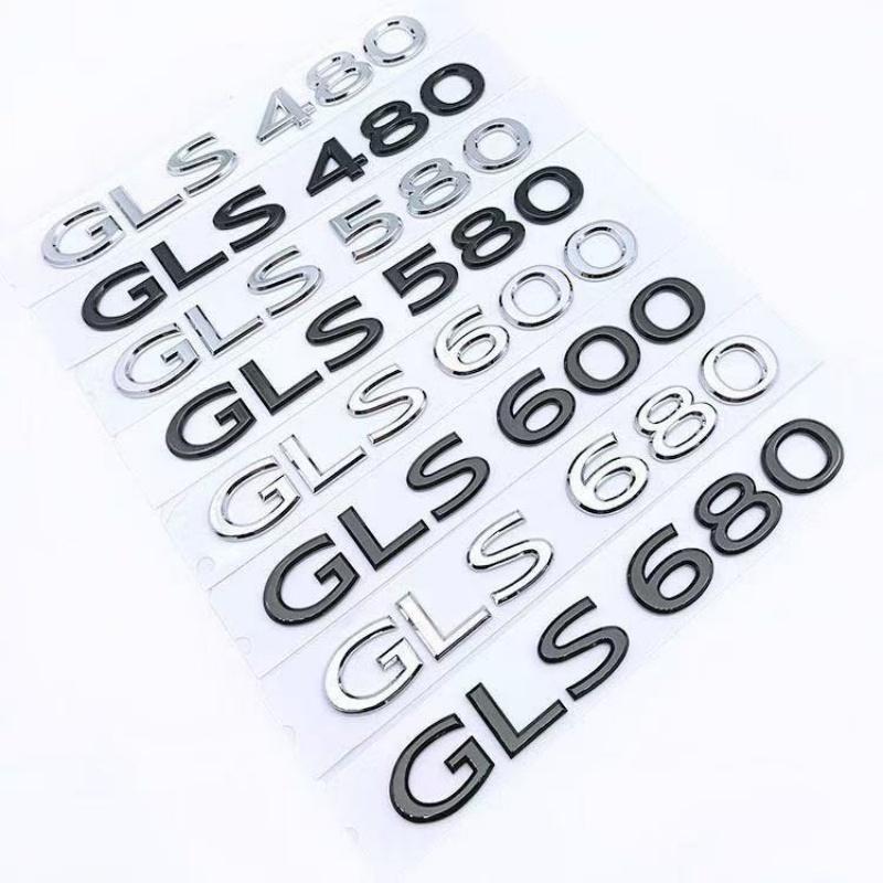 3D ABS Chrome Logo Car Sticker Emblem Badge Door Decal For Mercedes Benz Maybach GLS 400 450 480 500 580 600 680 Car Accessories WX4