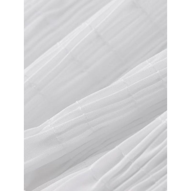 Kaslead New Arrival Women's Clothing Fashion Style Fashion All-Match White off-the-Shoulder Clothes Casual Frill Tops 3539920