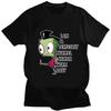 Niedliches Cartoon Invader Zim Invader Gir Grafik T-Shirt Zim Bild T-Shirt Herren Damen Retro T-Shirt Mode Shirt Streetwear Oberteile