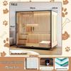 Wooden Indoor Cat Villa: Multi-Functional Pet Cabinet Shelter and Bed