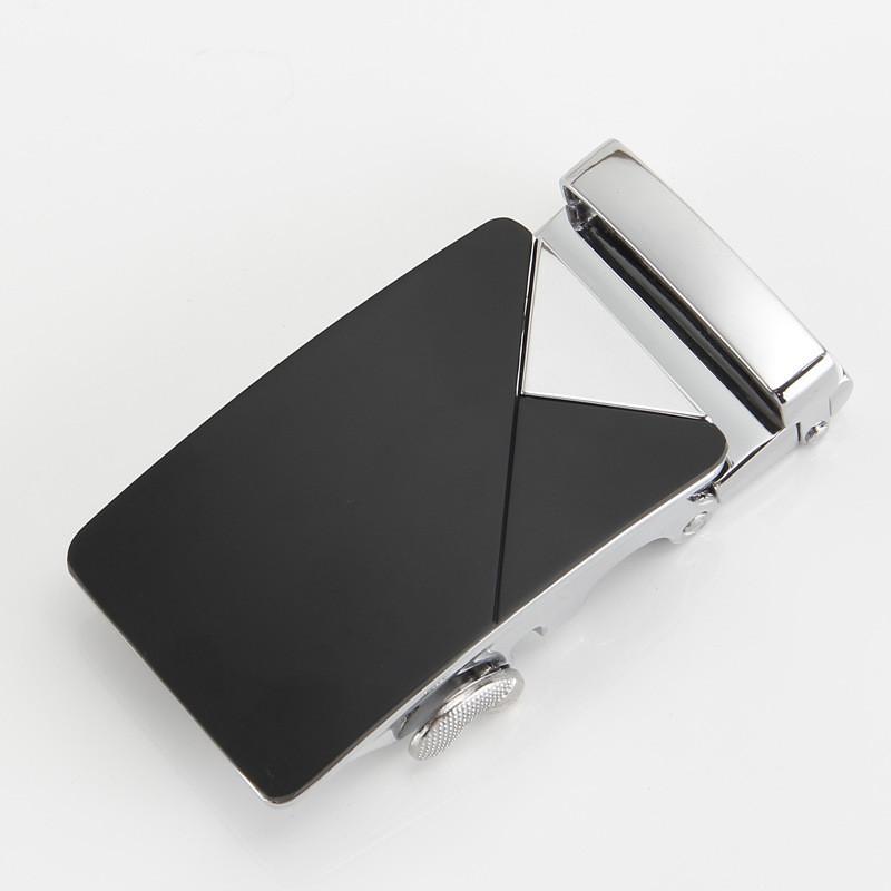 Mens Fashionable 35cm Automatic Buckle Waist Belt Durable Metal Design For Business Casual Or