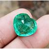 Rare Green Emerald Colombian Natural Heart Cut 14-16 Ct Certified Gemstone