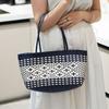 Hollow Out Weave Bag Bohemian Style Plastic Handbag Casual PVC Vegetable Basket Bag  Holiday