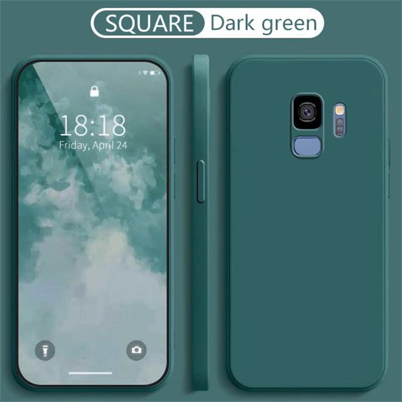 Liquid Silicone Soft Cases For Samsung Galaxy S8 S9 S10 S20 S21 FE S22 S23 S24 Plus Fundas For Samsung Note 8 9 10 20 Plus Cover