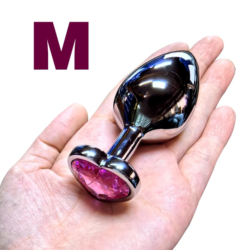Heart Base Mini Smooth Metal Anal Plug Beginner Butt Plug Masturbation Stimulator Tool Sex Massager Adult Sex Toys For Man Women