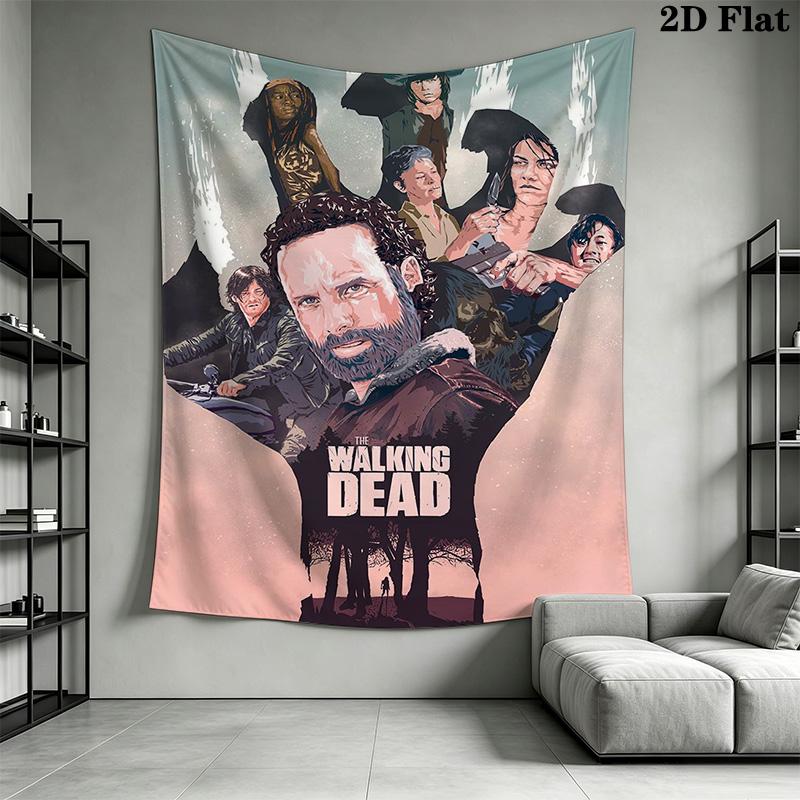 The Walking Dead Pattern Home Decor Tapestry, Wall Hanging, Decorative RV Wall Cloth.SGT0917540