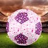 1PZ Pallone da Calcio Cuori Rosa Cuori Colorati Taglia 5 Calcio Cucito a Macchina Universale Indoor/Outdoor Calcio A63
