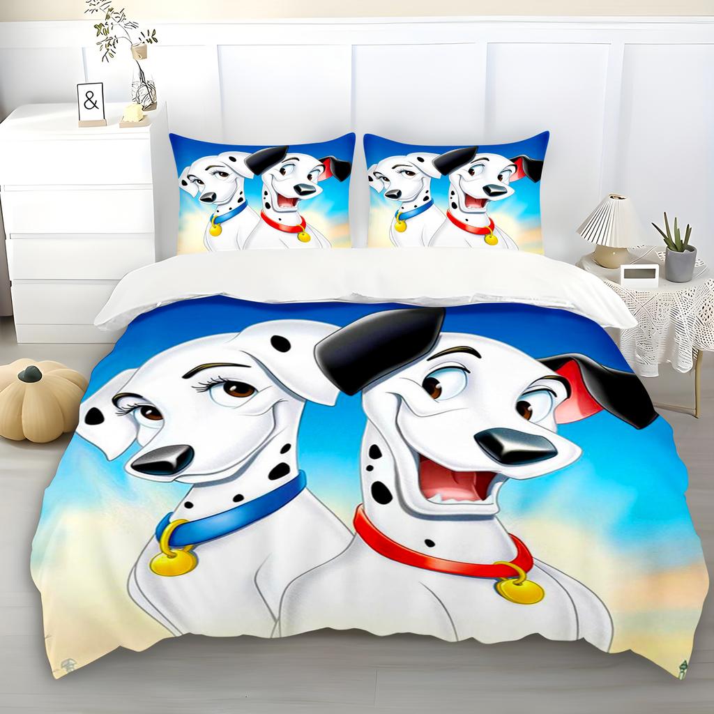 Cartoon Duvet Cover 101 DALMATAS Anime Cruella Duvet Printed Comforter, 100% Polyester, Warmth Bedding, Warm , Quilt Cover