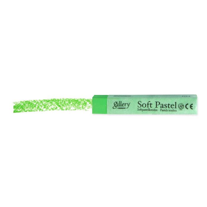 MUNGYO Soft Dry Pastel Square 6 X Permanent Green