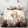3D Print Anime Game Genshin Impact Comforter Bedding Sets Quilt Bed Cover Duvetcover Pillow Case 2 3 Pieces Sets Kids Adult Size