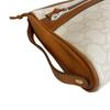 GUCCI Clutch bag pouch old Gucci GG plus PVC coated canvas business bag white PVC coated canvas Women Used