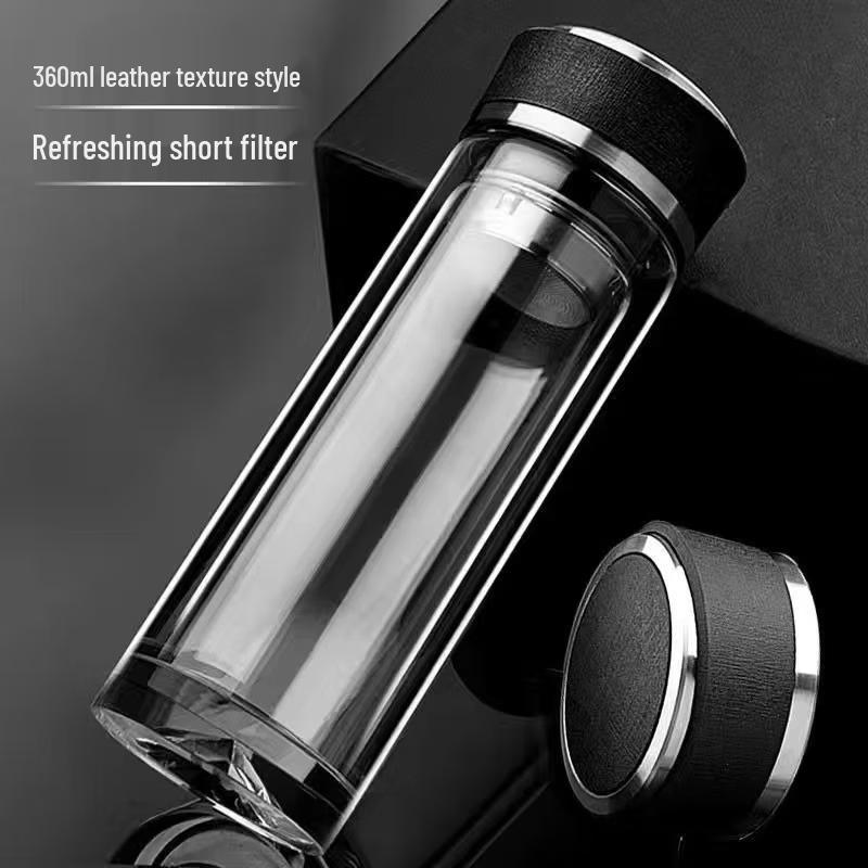 Yisijia Double Wall Glass Tea Infuser Bottle