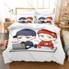 Semantic Error 3Pcs Bedding Set Duvet Cover 2 Pillowcases Campus Romance Two Main Characters Graphic Breathable Dorm Linen