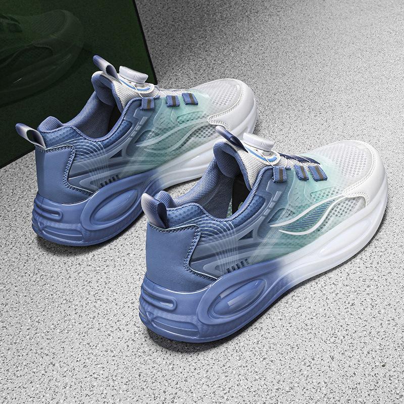 Rotary buckle popcorn four seasons low-top soft-soled cushioning sneakers light and comfortable casual shoes