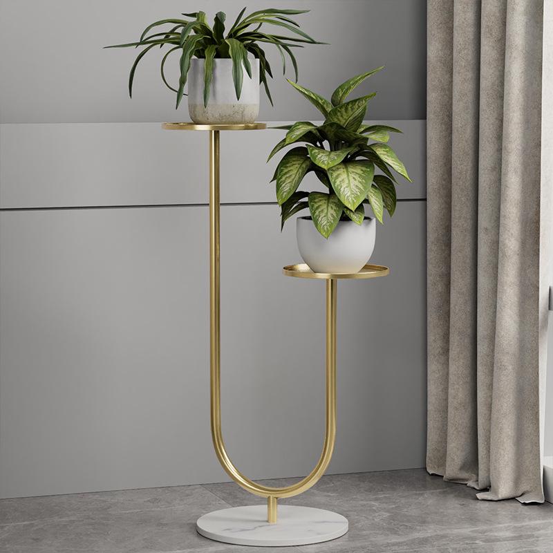 Moderno Semplice Porta Vasi a Più Strati da Pavimento per Decorazione Interna e da Balcone