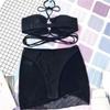 Women's Fashion Sexy Hollow Open Back Bikini Swimsuit Split Swimsuit