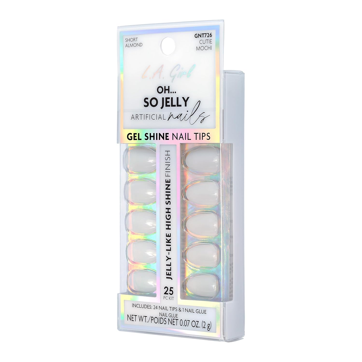 L.A. Girl Oh So Jelly Nail Tips, Cutie Mochi GNT726G