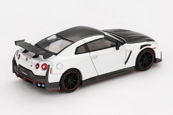 Sunrich MINI GT Nissan Nismo 2024 Brilliant White Pearl Finished Model 1/64 GT-R (Right-Hand Drive) MGT01045-R