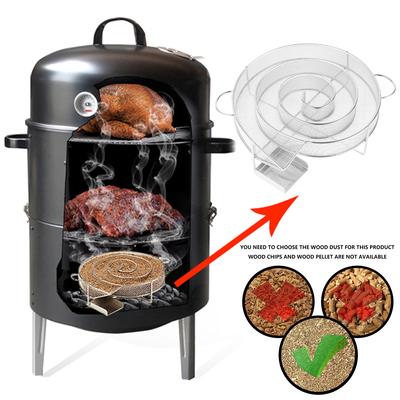 Cold Smoke Generator Stainless Steel Smoke Generator for Kettle Barbecue Smoker and Smoker Oven for Smoking Cheese Pork Salmon