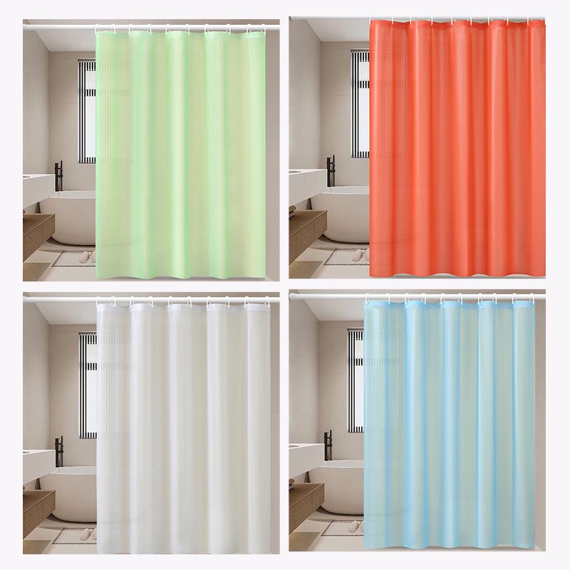 Gepunktete PEVA Bedruckte Wasserdichte Schimmelresistente Duschvorhang mit Haken