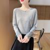 The New Spring and Summer Knitted Sweater Features A Round Neck with A Slightly Transparent Style and A Thin Base Layer