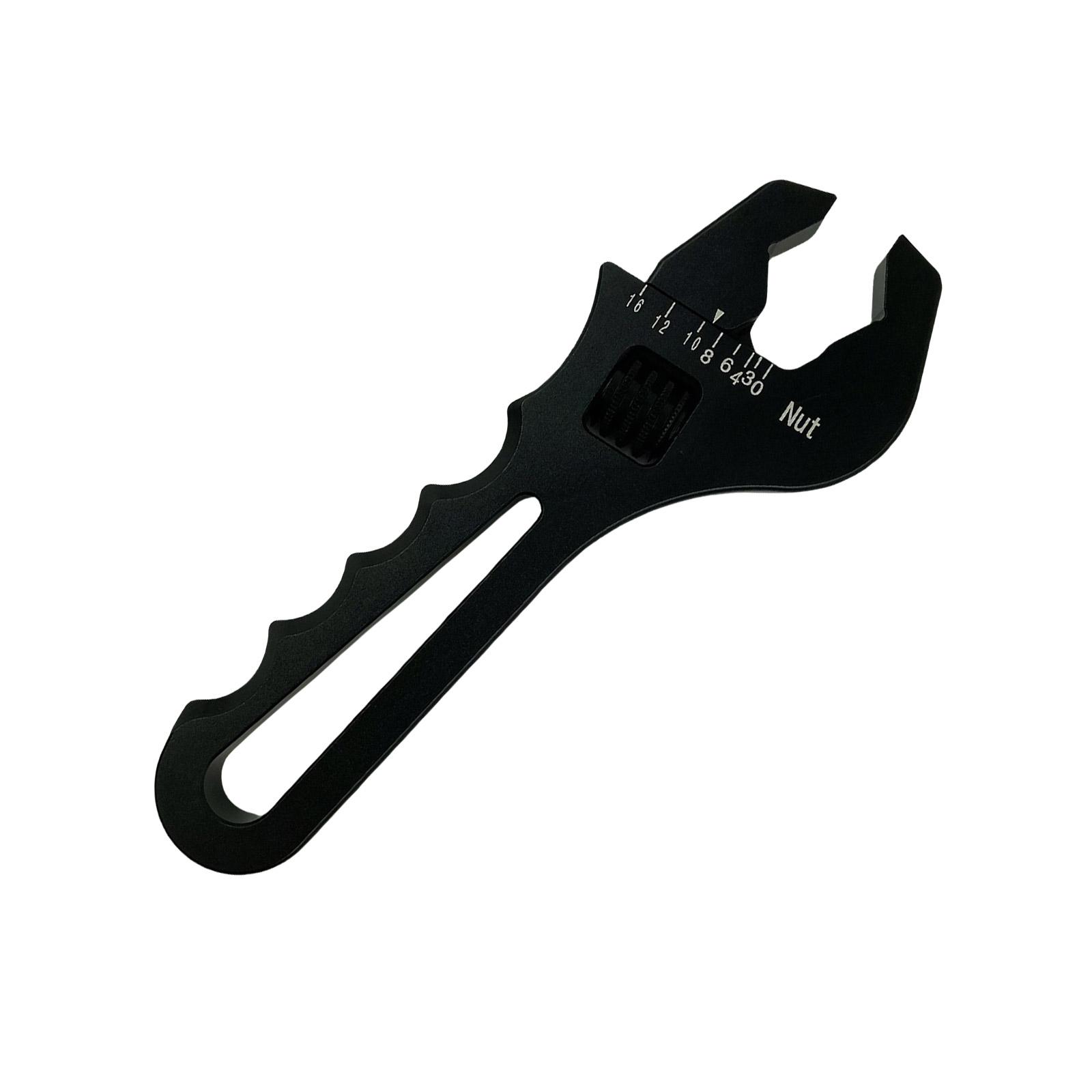 

3AN-16AN разводной ключ для фитингов, легкий черный алюминиевый инструмент, гаечный ключ для шланговых фитингов, адаптеров, концевых адаптеров чёрный