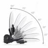 Motorcycle Wind Deflector With Adjustable Angle Windshield Extension Spoiler For Street Cruisers And Retro Bikes