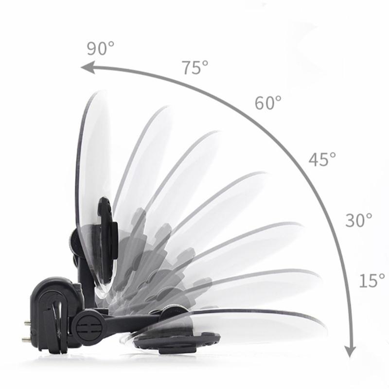 Motorcycle Wind Deflector With Adjustable Angle Windshield Extension Spoiler For Street Cruisers And Retro Bikes
