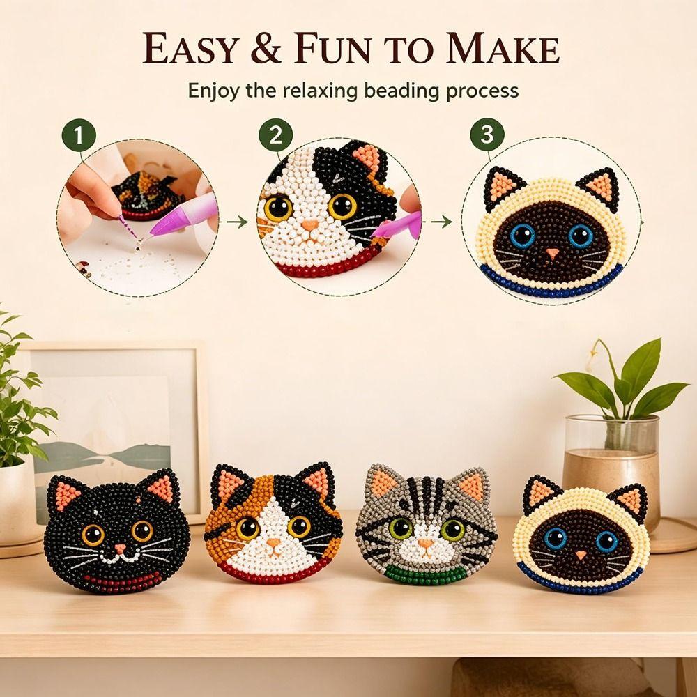 Kit de Animales con Cuentas 3D Cuentas Pequeñas Kit de Animales Forma de Animal Kit de Arte con Cuentas Hecho a Mano Kit de Manualidades con Cuentas DIY Decoración del Hogar