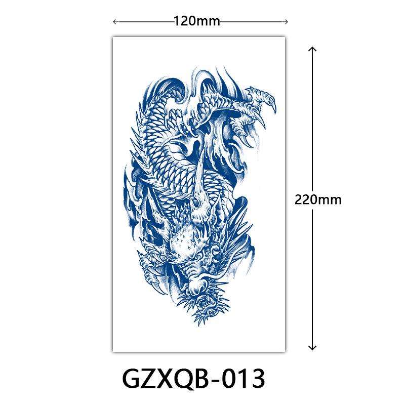 Herbal Half Arm Tattoo Stickers, Big Arm Juice Semi-Permanent Tattoo Stickers, Sweatproof Tattoo