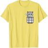 Funny Cat Pocket Kitten Lover Men Women Kids T-Shirt