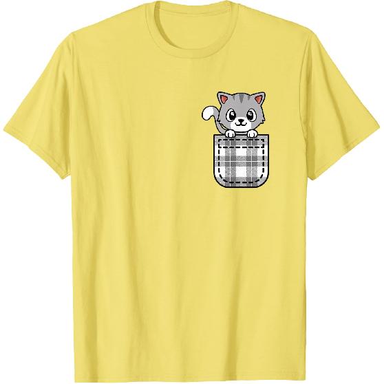 Funny Cat Pocket Kitten Lover Men Women Kids T-Shirt