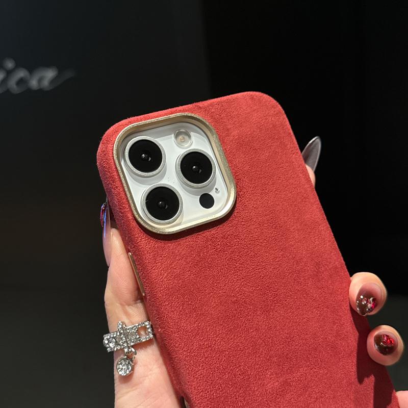 Premium Itanlian Sueded Leather Case For iPhone Air 17 Pro Max Magsafe Compatibility Metal Camera Bezel Cozy Grip Back Cover