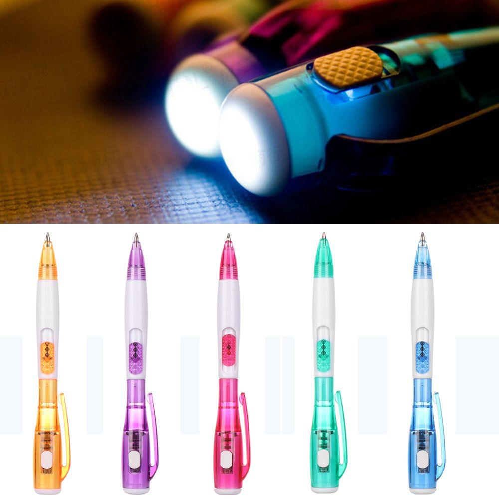 Novelty Stationery Illumination With Light LED Light Flashlight Pen Ballpoint Pen Ball Pens