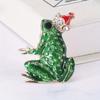 Frog Brooch Pin Fashion Animal Alloy Decorative Jewelry For Women Men