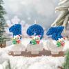 Innovative Christmas Party Atmosphere Decoration Snowman Numbers Candles