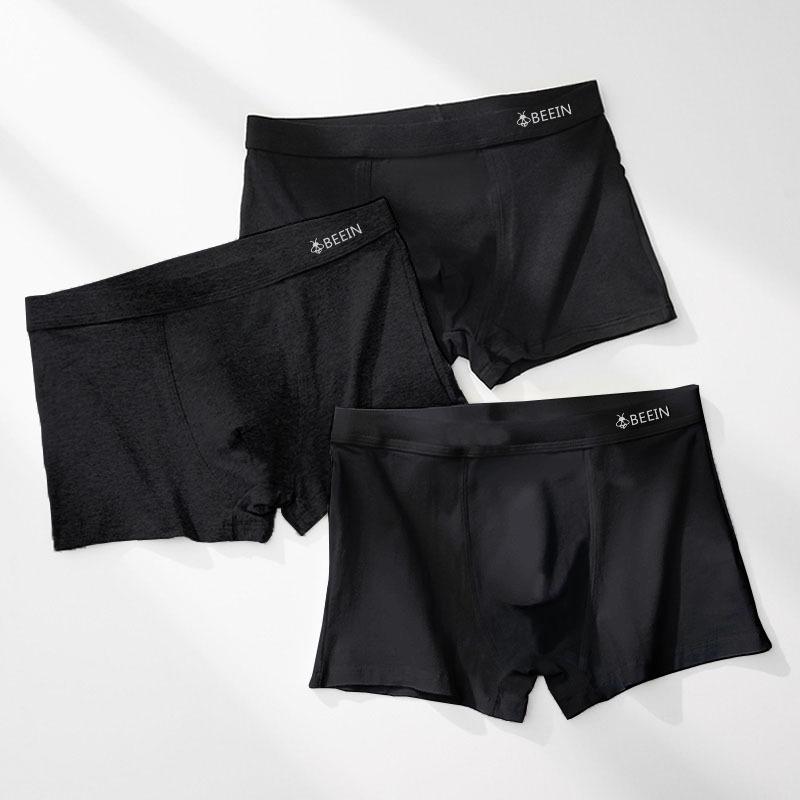 Men's Red Cotton Boxer Shorts - Lightweight, Plain, Breathable, Summer Fit