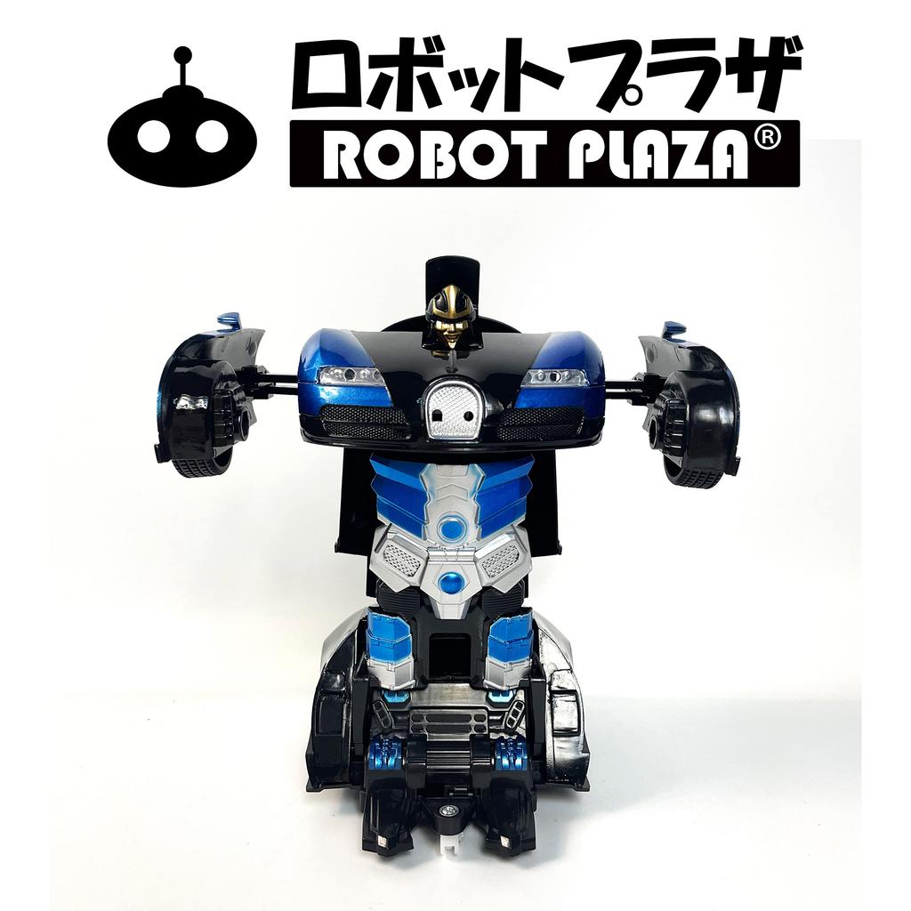 ROBOT PLAZA RC Car, Transforming Robot Toy, One-Button Transformation, Kids Toy, Birthday Gift (Bugatti)