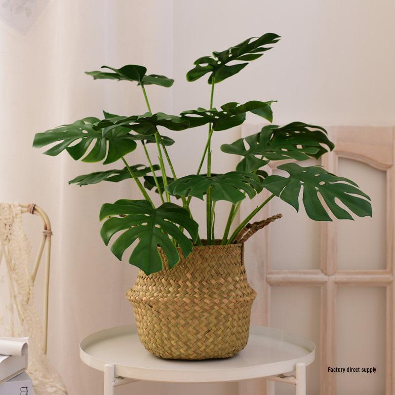 Nordic Green Artificial Plants: Dried Flower Ornaments for Home or Office Decor
