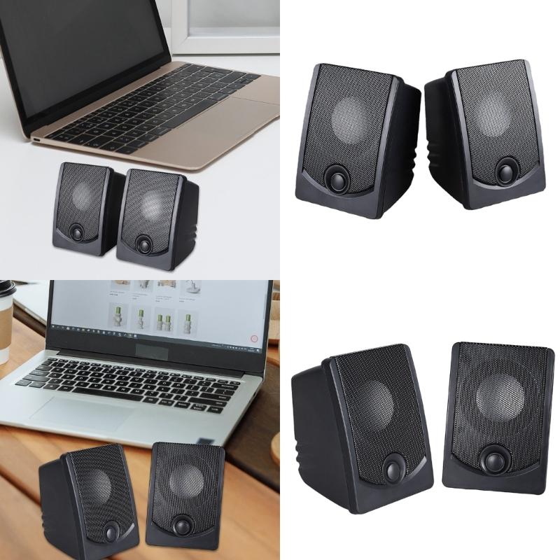 USB Desktop Speaker Computer Speaker Clear Sound, User Friendly Operation & Strong Vibration Subwoofer for Clear Output