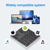 Mini Teclado Digital Inalámbrico 2.4G Teclado Numérico Bluetooth Teclado Recargable 35 Teclas Teclado Numpad para Android Window PC