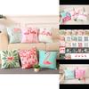 Versatile Flamingo Throw Pillow Case For Sofa Chairs With Premium Cotton Linen