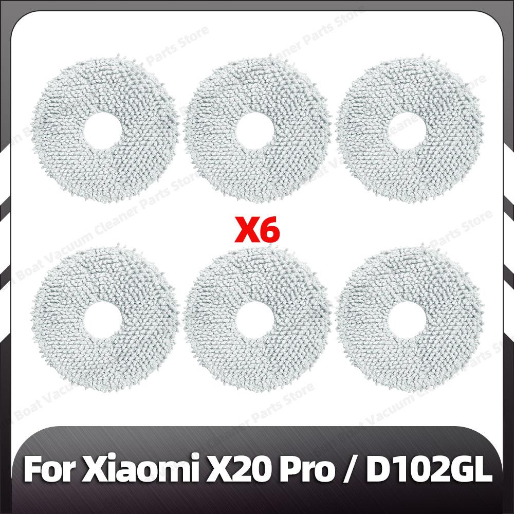 Kompatibilní pro Xiaomi X20 Pro Náhradní hlavní boční kartáč HEPA filtr Mopovací podložky Prachové sáčky Náhradní díly Příslušenství