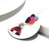 Neue moderne runde Acryl-Broschen für Damen, Mode, Hut, Mädchenfigur, Abzeichen-Pins, Büro Schmuck, Tasche, Kleidung Zubehör, Geschenke