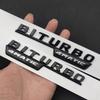 ABS 3D Car Rear Trunk Side Badge Letters Sticker BITURBO 4MATIC Logo Emblem For Mercedes Benz GLC Class GLC43 X253 Accessories MZ5 