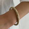 European and American Style Jewelry Versatile Ins Metal Square Wide Bracelet Vintage Red Glossy Open Bangle for Women