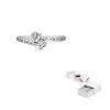 Pandora Eleganter 925 Silber Glänzender Herz Ring Damenringe 191023CZ