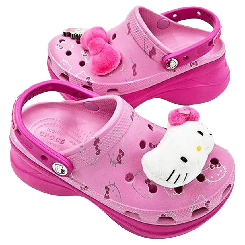 Crocs Hello Kitty x Classic Bae Clog Pink Whiskers Women Sneakers 211199-90H